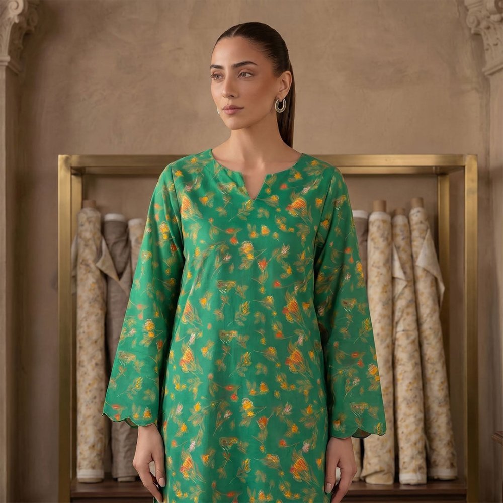 2 Piece Premium Lawn Unstitched Suit (Kurta & Trouser) LC-5023